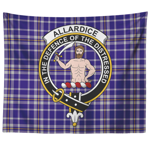 Image of Wall Tapestry Allardice Tartan Clan Badge Scottish - shirtskishirt