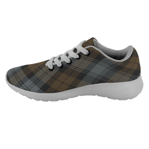 Image of ScottishShop Tartan Sneakers BlackWatch Weathered Scotland Running Shoes - shirtskishirt