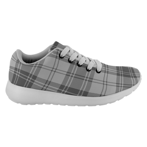 Image of Tartan Sneakers -  Glen Grey Scotland | Unisex Tartan Running Shoes | Sneakers Men & Women Tartan Shoes