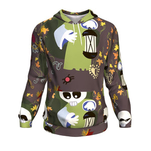 Scary Monsters Halloween Hoodie Over Print - shirtskishirt