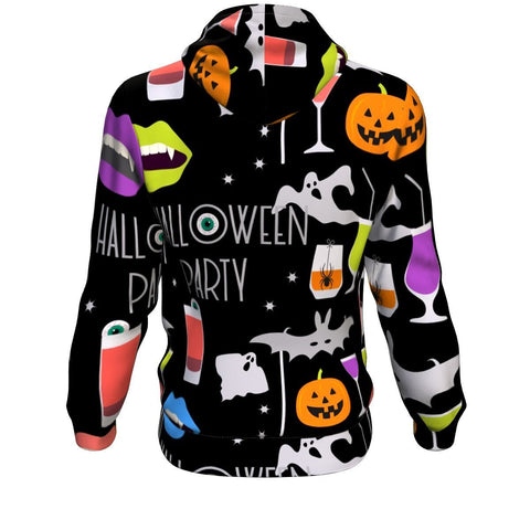 Image of Halloween Night Party Hoodie Over Print - shirtskishirt