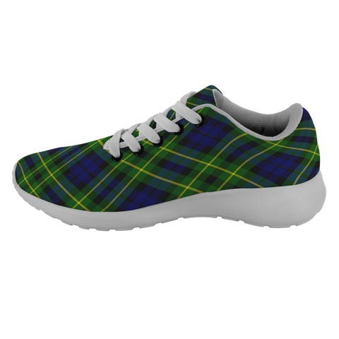 Image of ScottishShop Tartan Sneakers Campbell Of Breadalbane Modern Scotland Tartan Running Shoes - shirtskishirt