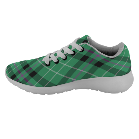 Image of Tartan Sneakers - Hibernian fc Scotland | Unisex Tartan Running Shoes | Sneakers Men & Women Tartan Shoes