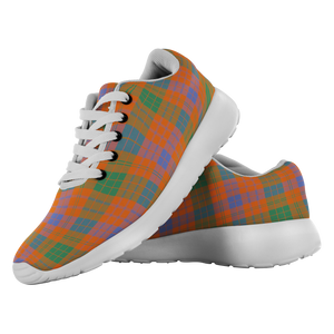 Tartan Sneakers - Ross Ancient Scotland | Unisex Tartan Running Shoes | Sneakers Men & Women Tartan Shoes