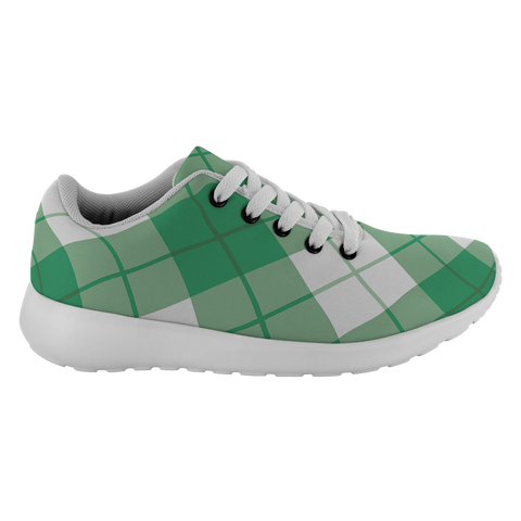 Image of Tartan Sneakers -  Bias Plaid Scotland | Unisex Tartan Running Shoes | Sneakers Men & Women Tartan Shoes