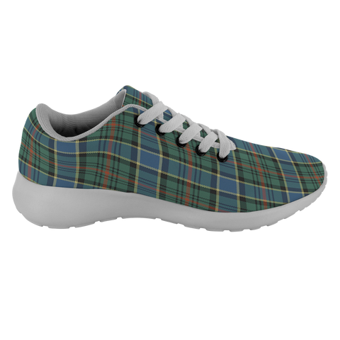 Image of Tartan Sneakers - Ogilvie Hunting Ancient Scotland | Unisex Tartan Running Shoes | Sneakers Men & Women Tartan Shoes