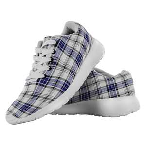 Tartan Sneakers - Hannay Grey Scotland | Unisex Tartan Running Shoes | Sneakers Men & Women Tartan Shoes