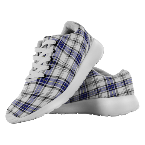 Image of Tartan Sneakers - Hannay Grey Scotland | Unisex Tartan Running Shoes | Sneakers Men & Women Tartan Shoes