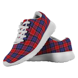 Tartan Sneakers - Graham Of Menteith Red Scotland | Unisex Tartan Running Shoes | Sneakers Men & Women Tartan Shoes