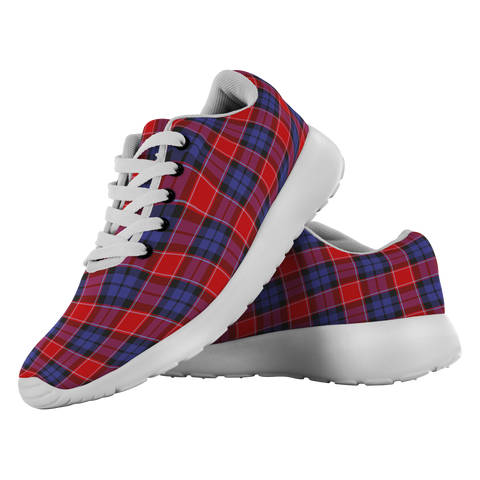 Image of Tartan Sneakers - Graham Of Menteith Red Scotland | Unisex Tartan Running Shoes | Sneakers Men & Women Tartan Shoes