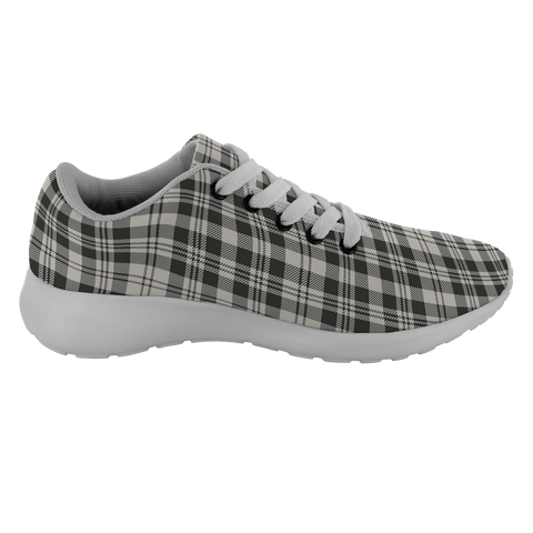 Image of Tartan Sneakers - Scott Black & White Ancient Scotland | Unisex Tartan Running Shoes | Sneakers Men & Women Tartan Shoes