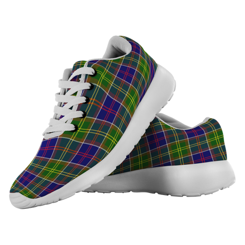 Image of ScottishShop Tartan Sneakers Ayrshire Scotland Running Shoes - shirtskishirt