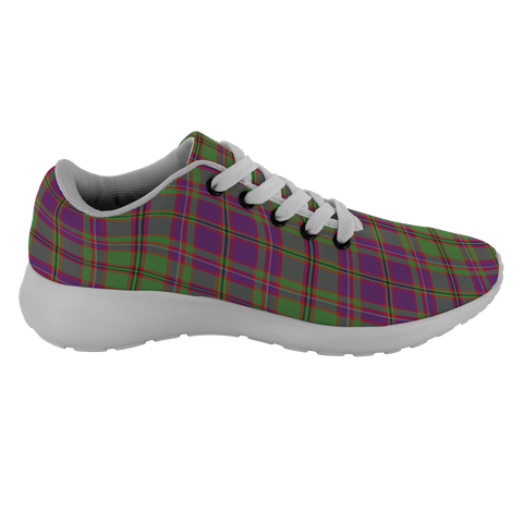 Image of Tartan Sneakers - MacIntyre Or Glen Orchy Purple Scotland | Unisex Tartan Running Shoes | Sneakers Men & Women Tartan Shoes