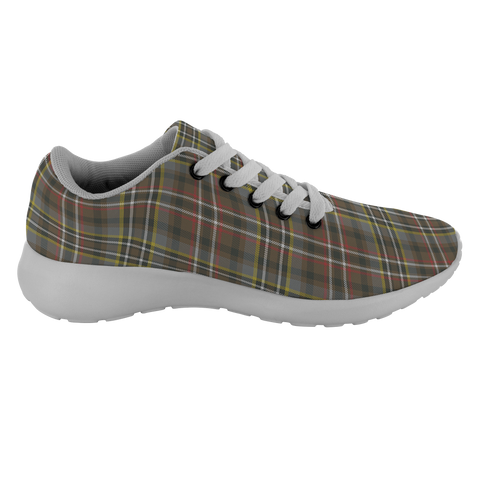 Image of Tartan Sneakers - Scott Green Weathered Scotland | Unisex Tartan Running Shoes | Sneakers Men & Women Tartan Shoes