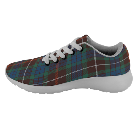 Image of ScottishShop Tartan Sneakers Fraser Hunting Ancient Scotland Tartan Running Shoes - shirtskishirt