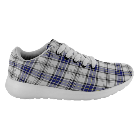 Image of Tartan Sneakers - Hannay Grey Scotland | Unisex Tartan Running Shoes | Sneakers Men & Women Tartan Shoes