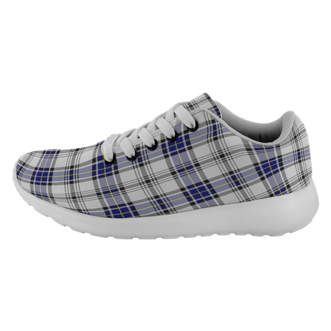 Image of Tartan Sneakers - Hannay Grey Scotland | Unisex Tartan Running Shoes | Sneakers Men & Women Tartan Shoes