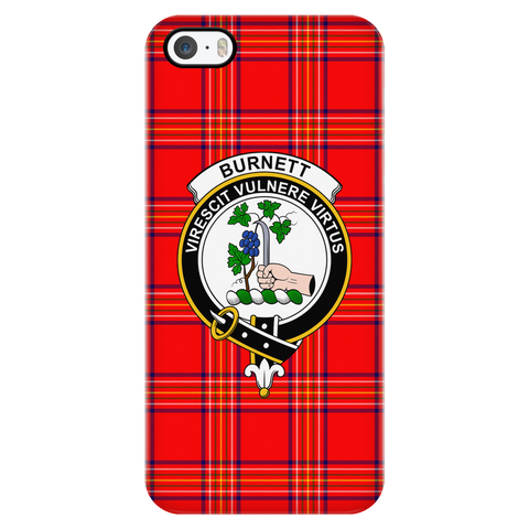 Image of Burnett Modern Scottish Clan Tartan Phone Case - shirtskishirt