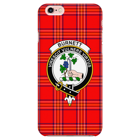 Image of Burnett Modern Scottish Clan Tartan Phone Case - shirtskishirt