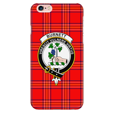 Image of Burnett Modern Scottish Clan Tartan Phone Case - shirtskishirt