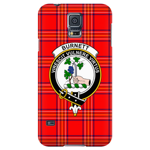 Burnett Modern Scottish Clan Tartan Phone Case - shirtskishirt