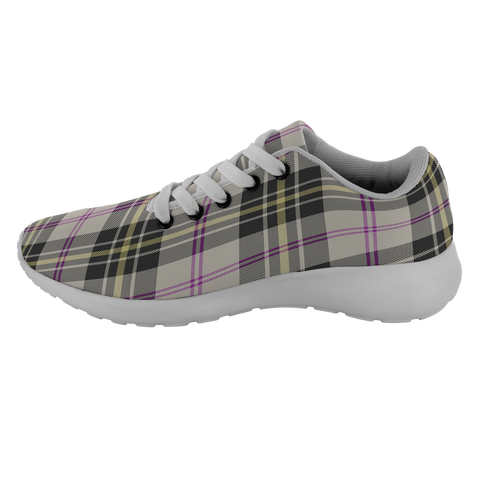 Image of Tartan Sneakers - MacPherson Dress Ancient Scotland | Unisex Tartan Running Shoes | Sneakers Men & Women Tartan Shoes