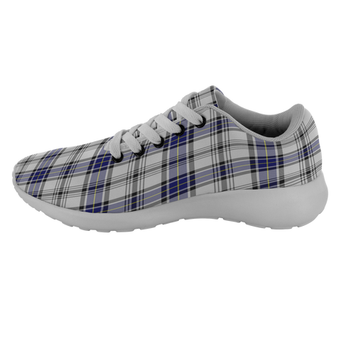 Image of Tartan Sneakers - Hannay Grey Scotland | Unisex Tartan Running Shoes | Sneakers Men & Women Tartan Shoes