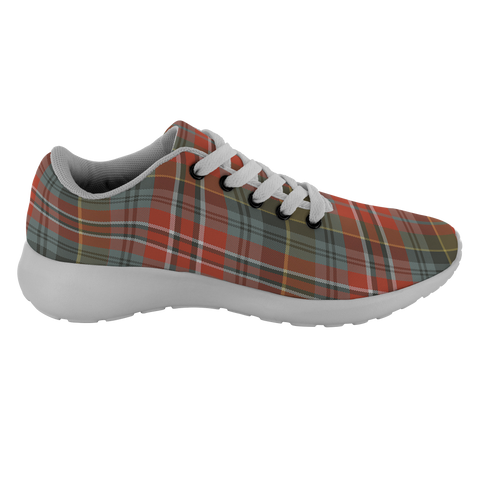 Image of Tartan Sneakers - MacPherson Weathered Scotland | Unisex Tartan Running Shoes | Sneakers Men & Women Tartan Shoes