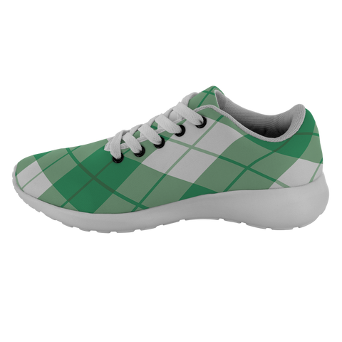 Image of ScottishShop Tartan Sneakers Bias Plaid Scotland Running Shoes - shirtskishirt