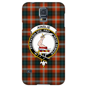 Ainslie Scottish Clan Tartan Phone Case - shirtskishirt