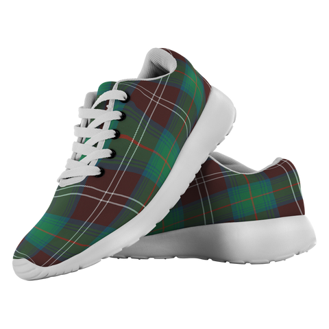 Image of ScottishShop Tartan Sneakers Chisholm Hunting Ancient Scotland Tartan Running Shoes - shirtskishirt