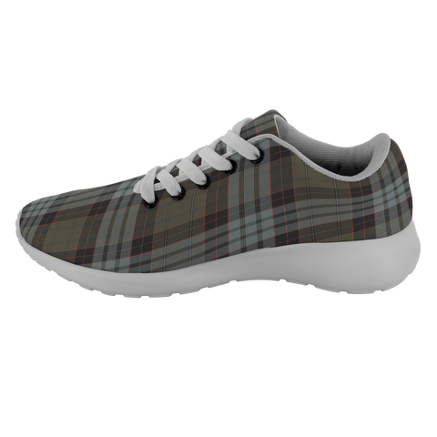 Image of Tartan Sneakers - Stewart Old Weathered Scotland | Unisex Tartan Running Shoes | Sneakers Men & Women Tartan Shoes