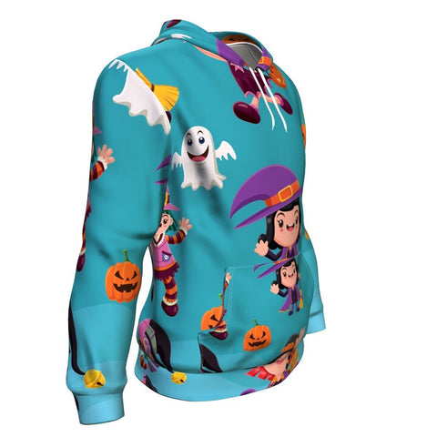 Image of Funny Witches Halloween Hoodie Over Print - shirtskishirt