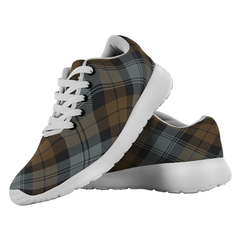 Image of ScottishShop Tartan Sneakers BlackWatch Weathered Scotland Running Shoes - shirtskishirt