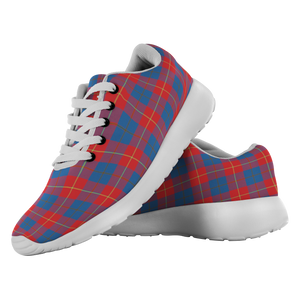 Tartan Sneakers - McKerrell Red Scotland | Unisex Tartan Running Shoes | Sneakers Men & Women Tartan Shoes