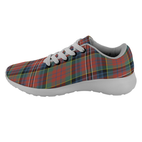 Image of Tartan Sneakers - MacPherson Ancient Scotland | Unisex Tartan Running Shoes | Sneakers Men & Women Tartan Shoes