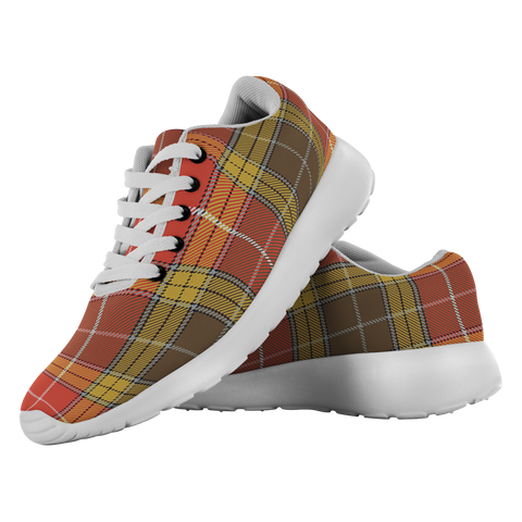 Image of ScottishShop Tartan Sneakers Buchanan Old Set Weathered Scotland Running Shoes - shirtskishirt