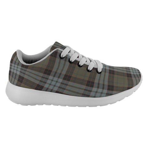 Image of Tartan Sneakers - Stewart Old Weathered Scotland | Unisex Tartan Running Shoes | Sneakers Men & Women Tartan Shoes