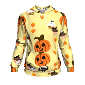 Cute Cartoon Candy Sweet In Halloween Hoodie Over Print - shirtskishirt