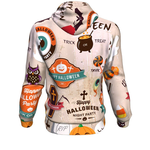 Image of Happy Halloween Trick Or Treat A1 Halloween Hoodie Over Print - shirtskishirt