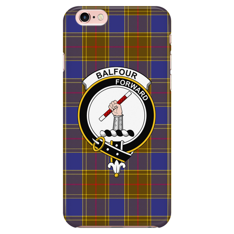 Image of Balfour Modern Scottish Clan Tartan Phone Case - shirtskishirt