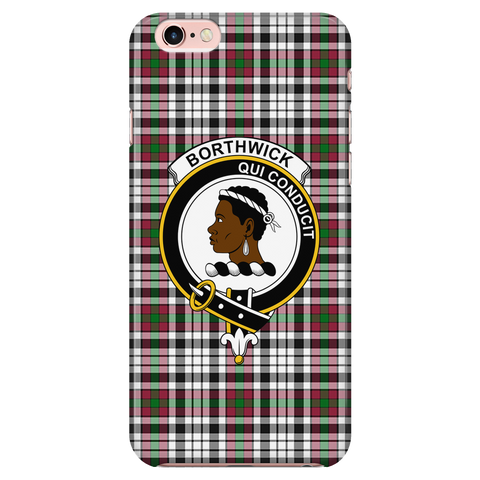 Image of Borthwick Scottish Clan Tartan Phone Case - shirtskishirt