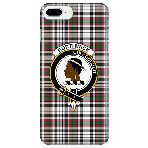 Image of Borthwick Scottish Clan Tartan Phone Case - shirtskishirt