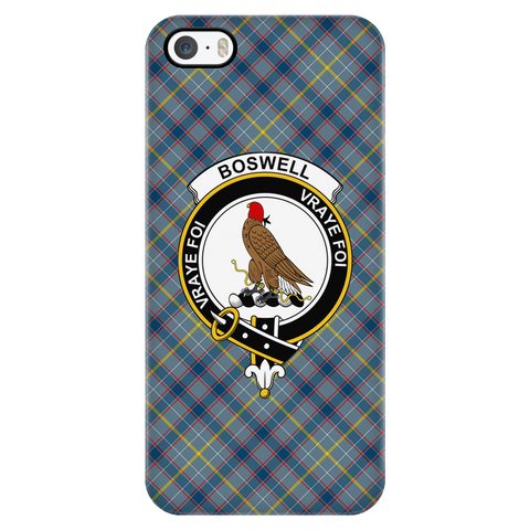 Image of Boswell Scottish Clan Tartan Phone Case - shirtskishirt