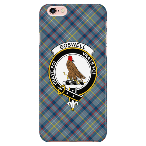 Image of Boswell Scottish Clan Tartan Phone Case - shirtskishirt