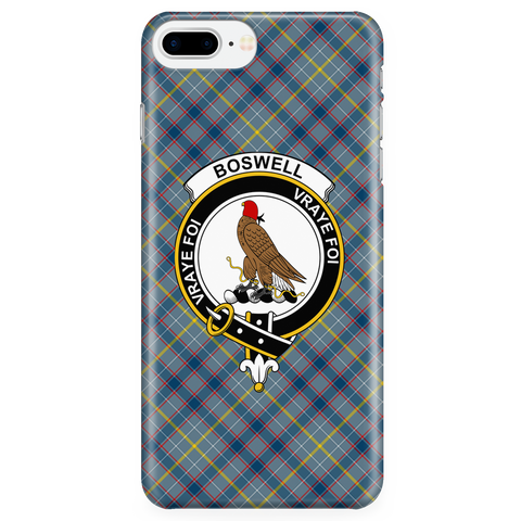 Image of Boswell Scottish Clan Tartan Phone Case - shirtskishirt