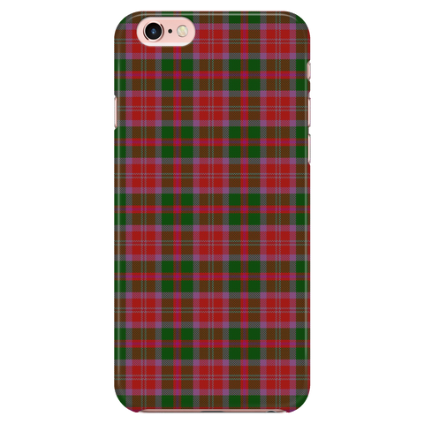 Image of Byres Red Scottish Plaid Tartan Phone Case - shirtskishirt