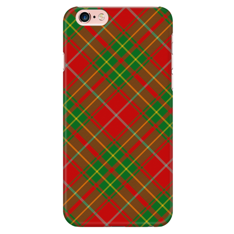 Image of Burnett Ancient Scottish Plaid Tartan Phone Case - shirtskishirt