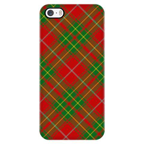 Image of Burnett Ancient Scottish Plaid Tartan Phone Case - shirtskishirt