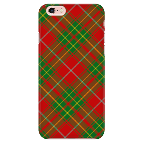 Image of Burnett Ancient Scottish Plaid Tartan Phone Case - shirtskishirt